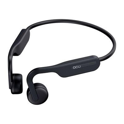Schwarzer Open-Ear-Bluetooth-Kopfhörer mit Knochenleitung