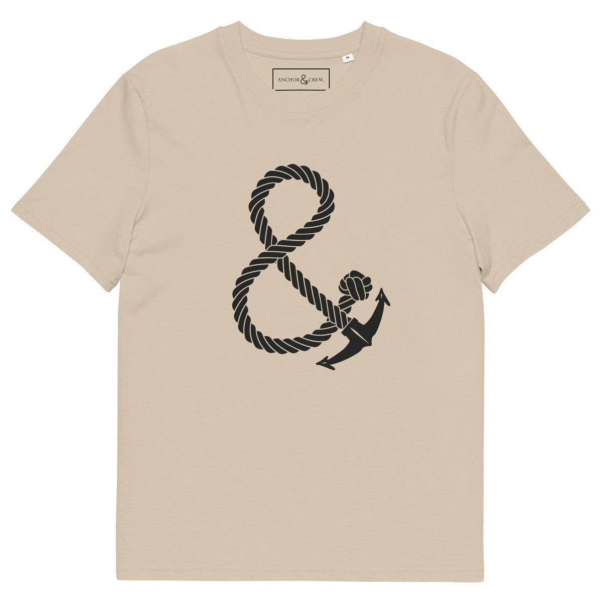 T-shirt in cotone biologico con firma Ampersand oversize
