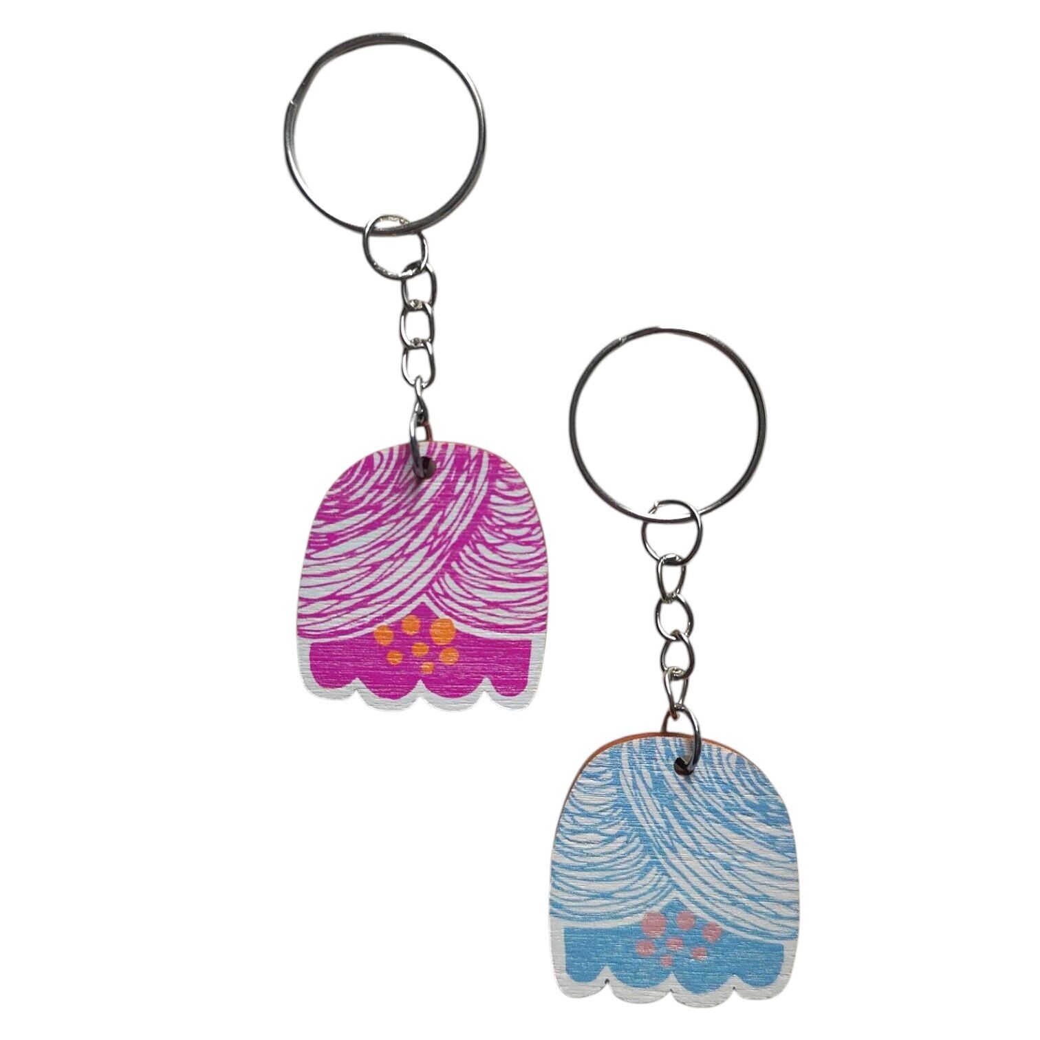 Petunien-Schlüsselanhänger