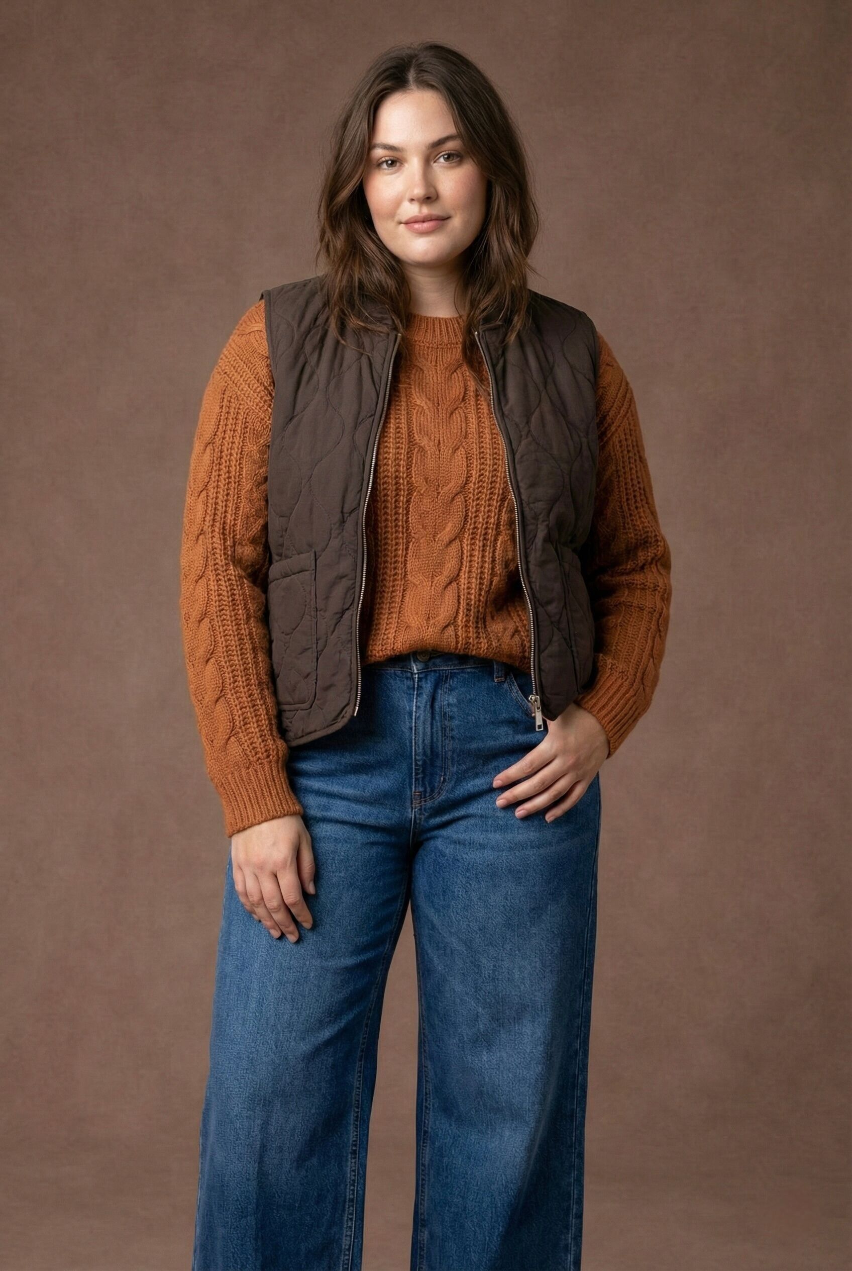 GRANDE TAILLE Gilet matelassé sans manches PV2529GT