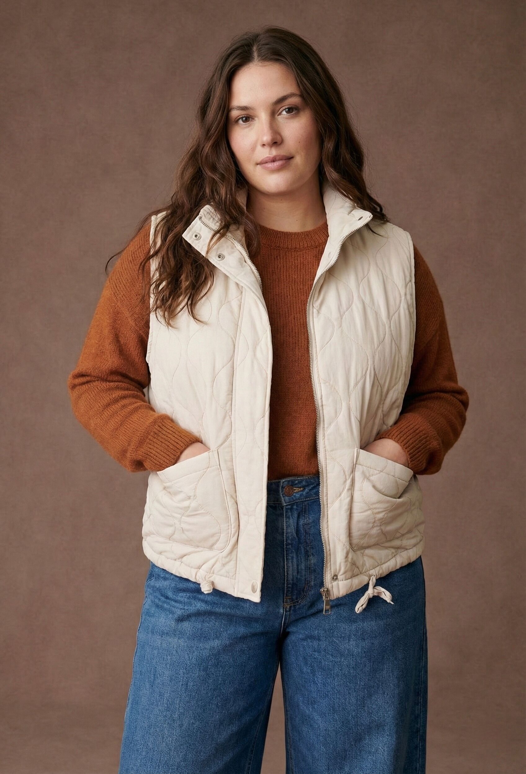 GRANDE TAILLE Veste sans manches matelassée PV2520GT