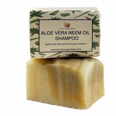 Aloe Vera & Neem Oil Solid Shampoo Bar 120g