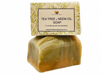Savon à l'huile de Neem à l'arbre à thé 120g 1