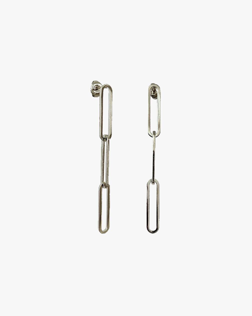 SILVER ETERNITY EARRINGS