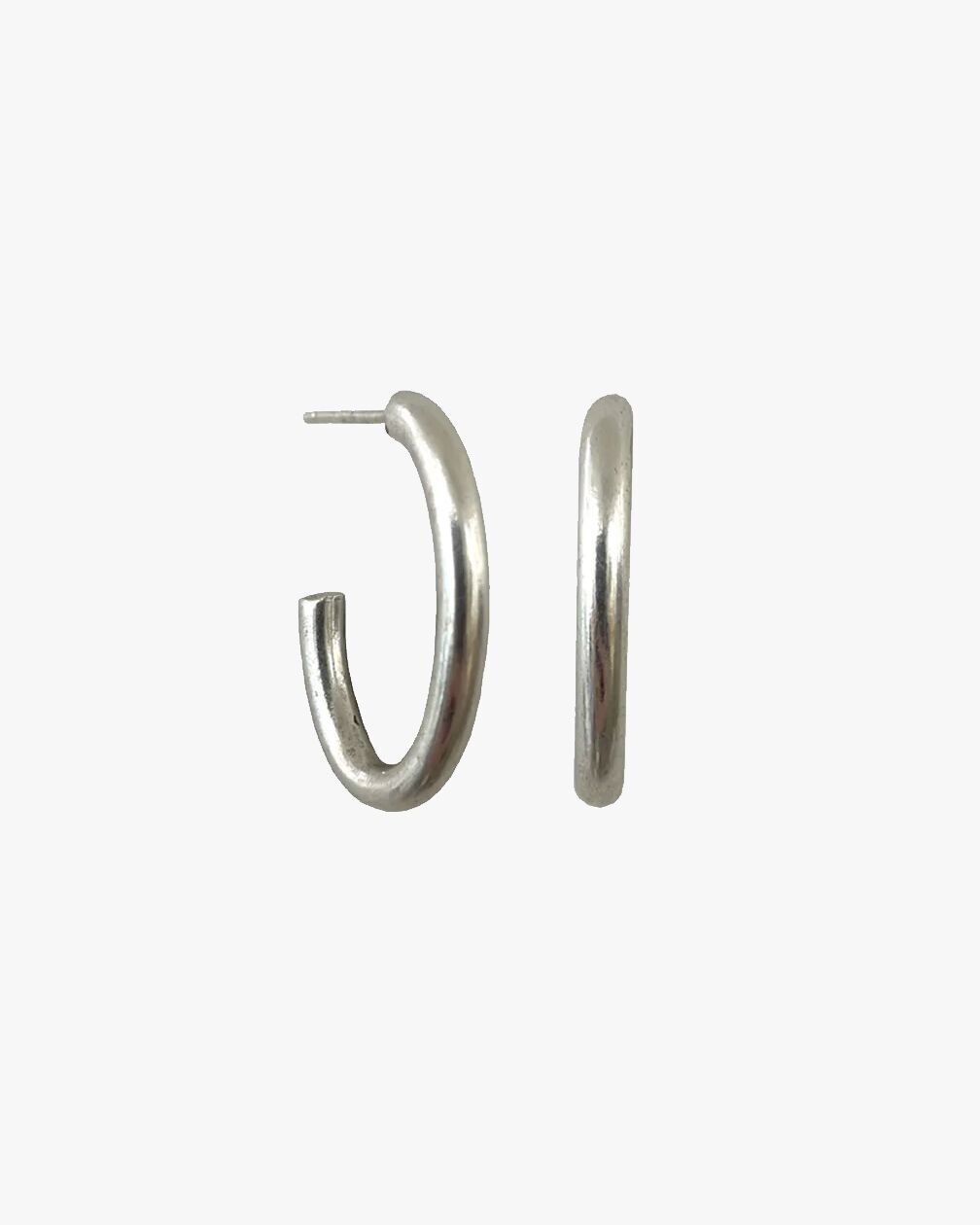 HAILEY SILVER CREOLES