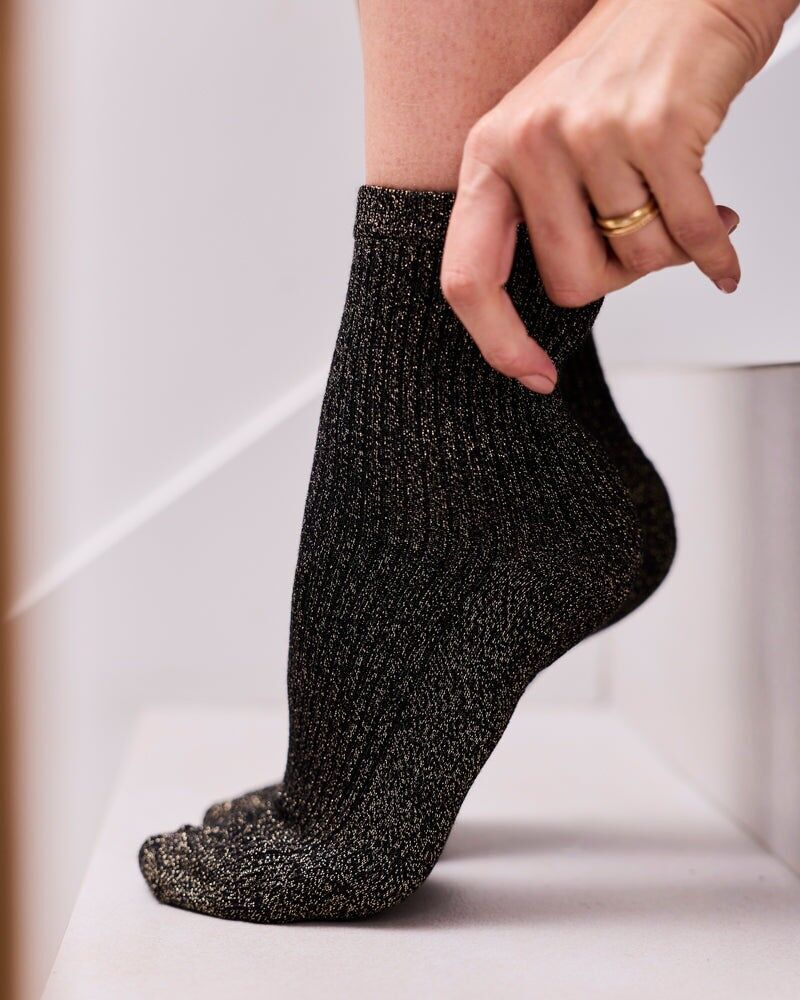 Calzini neri lucidi