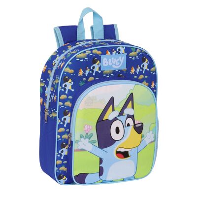 School backpack Bluey navy blue 28 x 34 x 10 cm