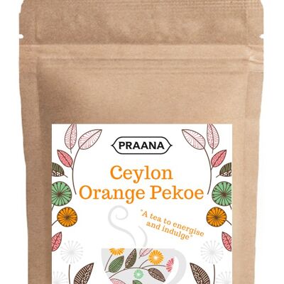 PRAANA TEA - Ceylon Orange Pekoe Loose Black Tea - Catering Pack 500 g