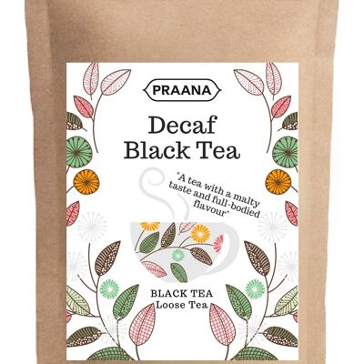 PRAANA TEA Decaffeinated Black Tea, Catering Pack, 500 g