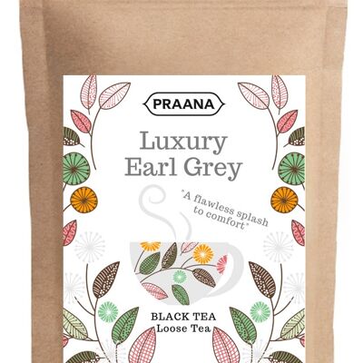 PRAANA TEA - Earl Grey Loose Black Tea, Catering Pack -  500g