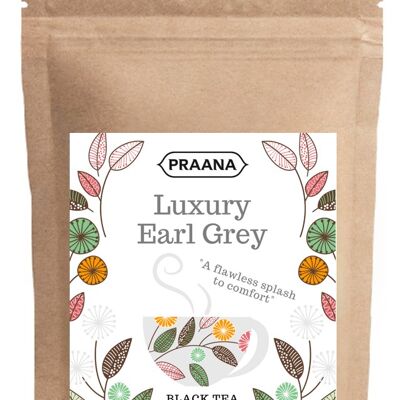 PRAANA TEA - Earl Grey Loose Black Tea, Catering Pack -  500g