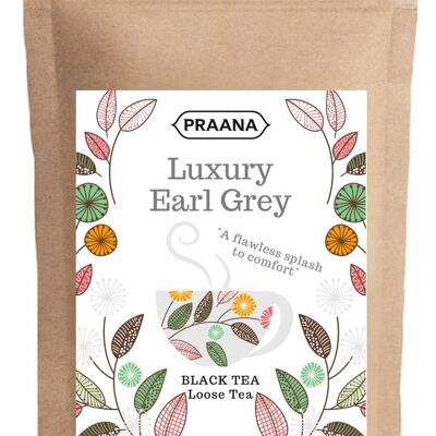 PRAANA TEA - Tè nero sfuso Earl Grey, confezione catering - 500g