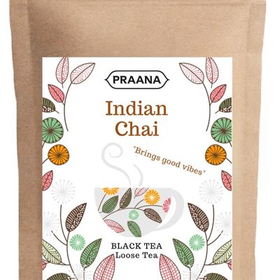 PRAANA TEA - Indian Chai - Tè Nero con Vere Spezie - Confezione Catering 500 g