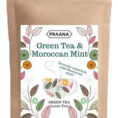 PRAANA TEA - Premium Green Tea with Moroccan Mint - Catering Pack 500 g