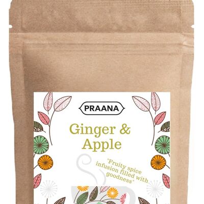 PRAANA TEA - Hot Ginger & Apple Fruit Tea - Catering Pack 500 g