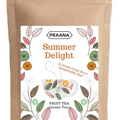 PRAANA TEA - Summer Delight Fruit Tea - (TISANE) Catering Pack - 500 g