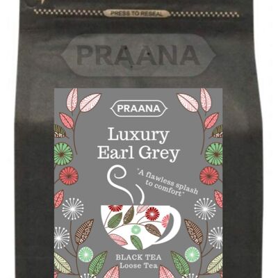 PRAANA TEA - Luxury Earl Grey Tea - 100 g