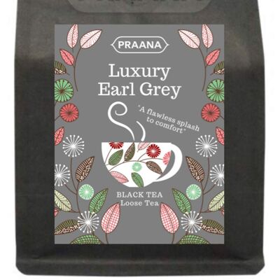 PRAANA TEA - Luxury Earl Grey Tea - 100 g