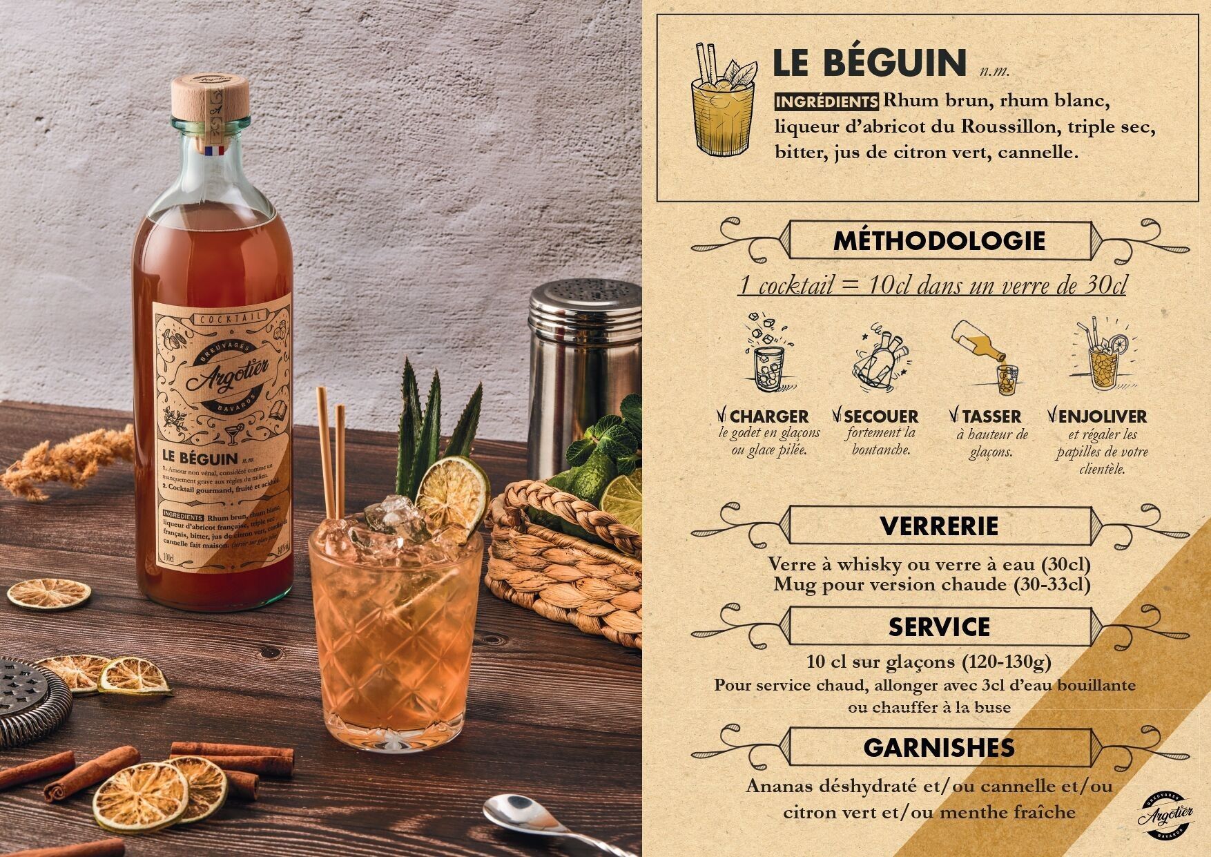 Cocktail artigianale pronto da bere (RUM) - LE BÉGUIN 5L