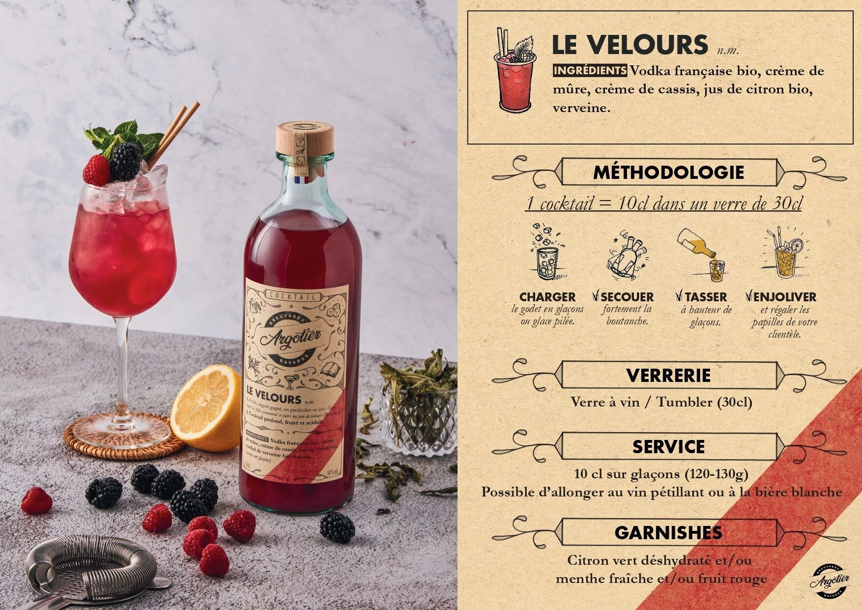 Cocktail artigianale pronto da bere (VODKA) - LE VELOURS 5L