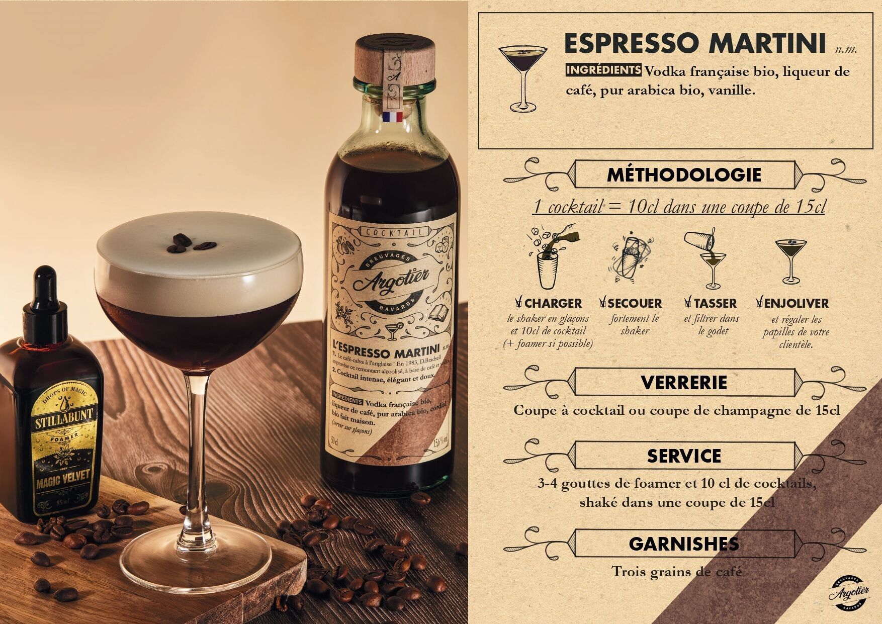 Cocktail artigianale pronto da bere (VODKA) - ESPRESSO MARTINI 5L