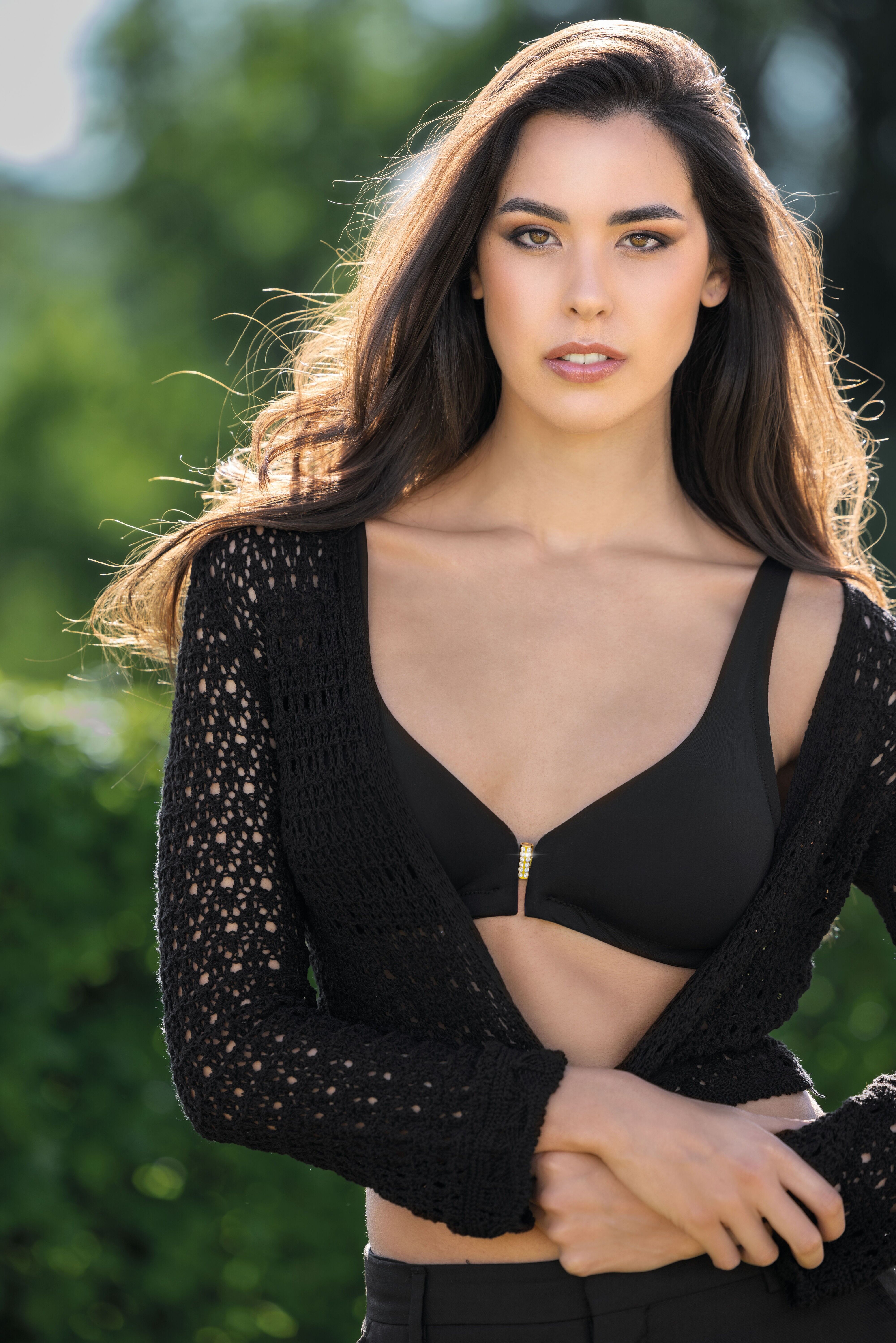 REGGISENO CON GANCIO GIOIELLO FRONTALE E COPPA ESTRAIBILE