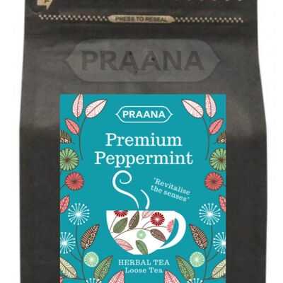 PRAANA TEA - Premium Pure Peppermint Herbal Tea, 100 g