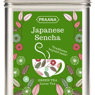 TÈ PRAANA - Tè Verde Sencha Giapponese Premium - Latta Regalo 100g
