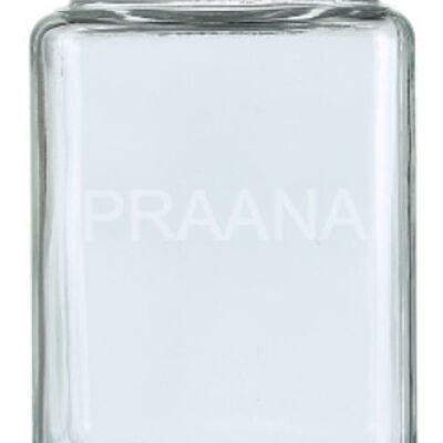 Pot de rangement en verre avec couvercle rond en métal hermétique - 1,5 litre