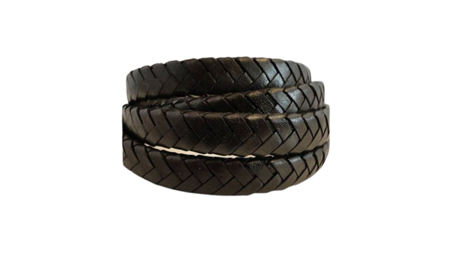 Ovale Regaliz-Flechtkordeln - SE-Braun