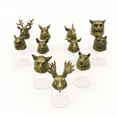 12 bicchierini da shot (25 ml) – Foresta e creature mistiche