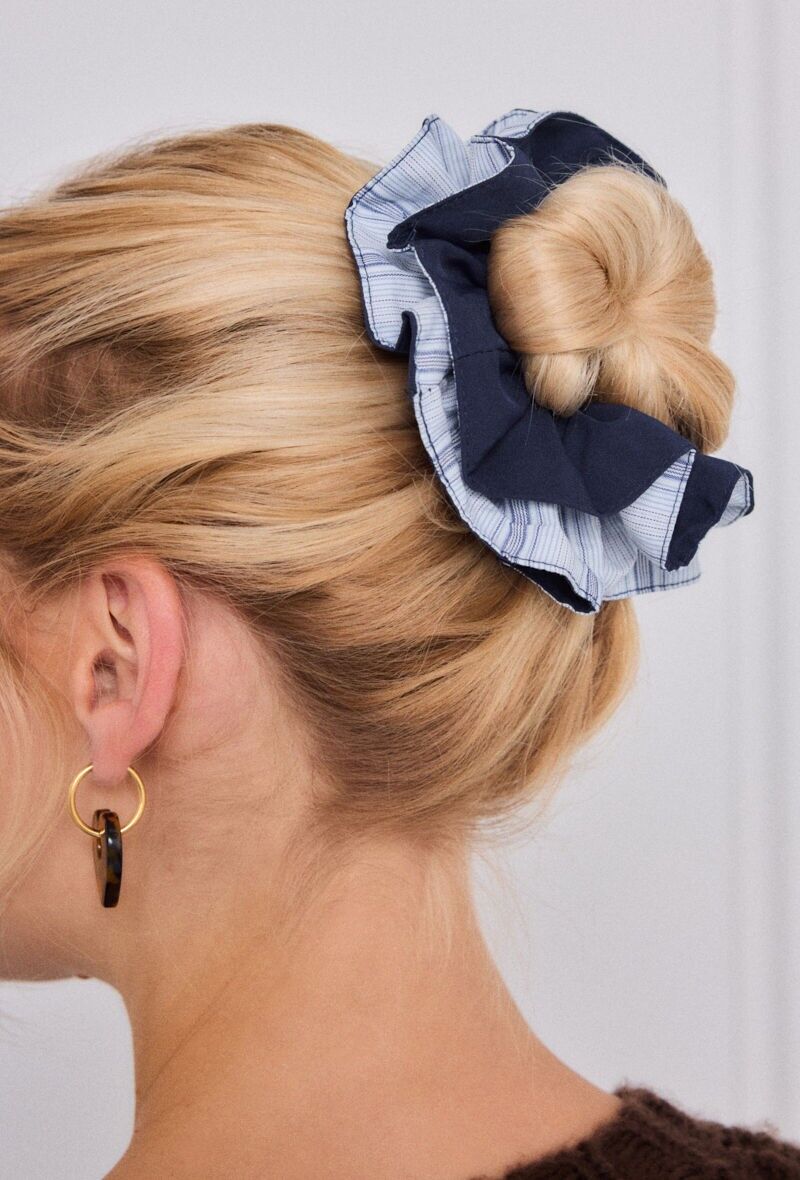 Elastico per capelli a righe FQ76