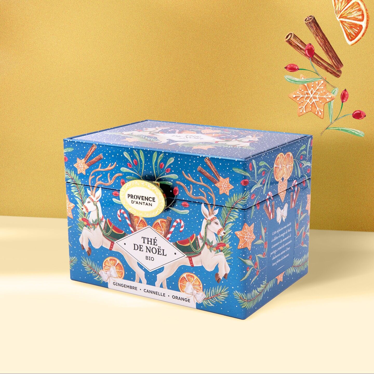 Scatola di tè natalizio biologico allo zenzero e cannella*