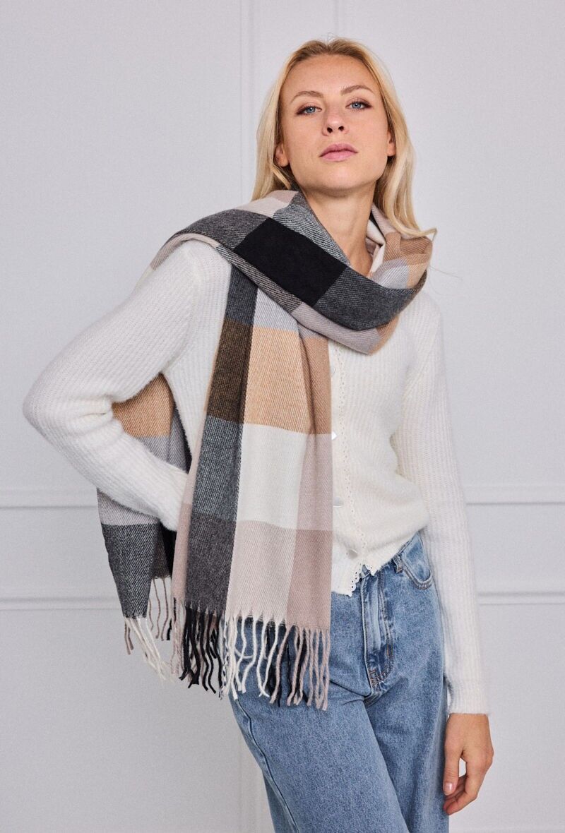 Bufanda de cuadros FL208DF