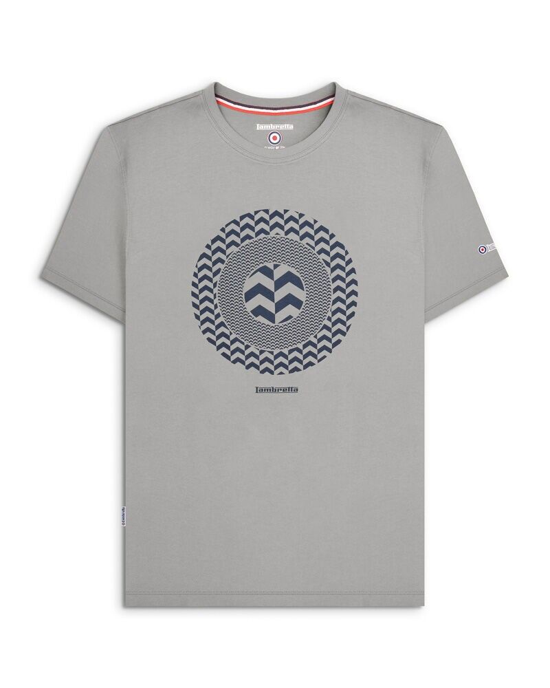 T-shirt Target à chevrons grand et grand, gris ultime