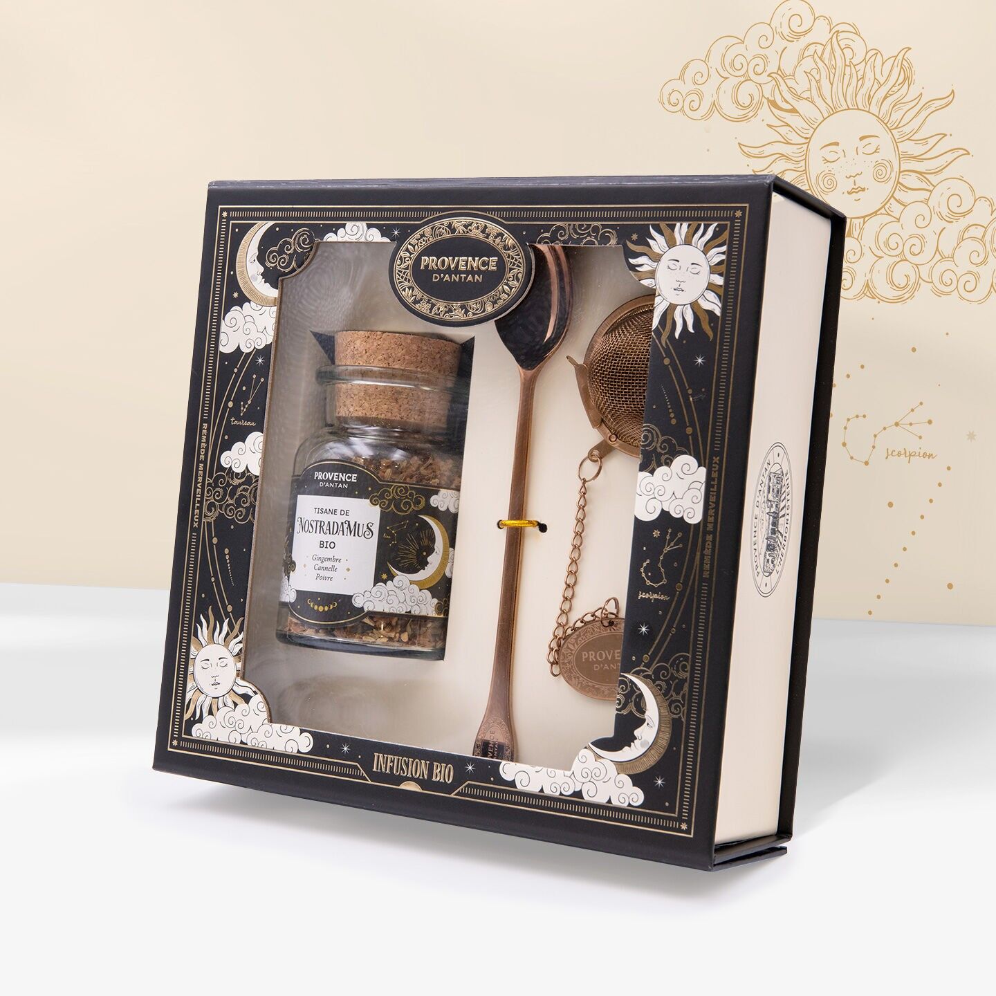 Scatola di tisana biologica Nostradamus* con accessori