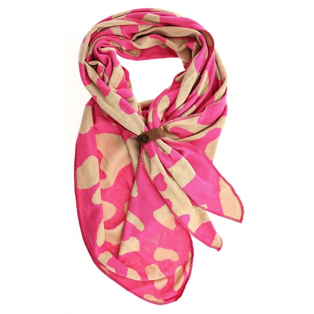 Sciarpa Bobbie rosa cammello