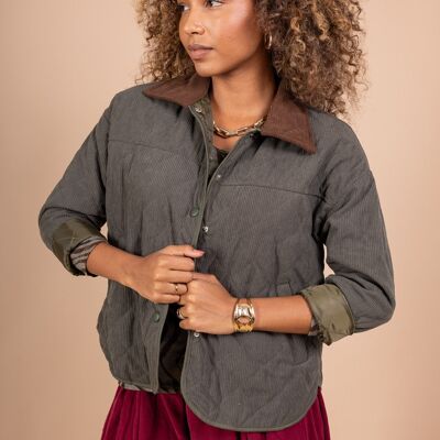 Veste matelassée in velours tricotée PV2534