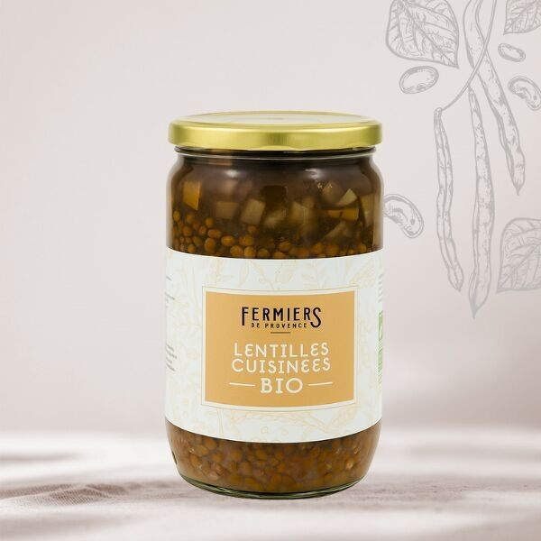 Organic Cooked Lentils - 650 g