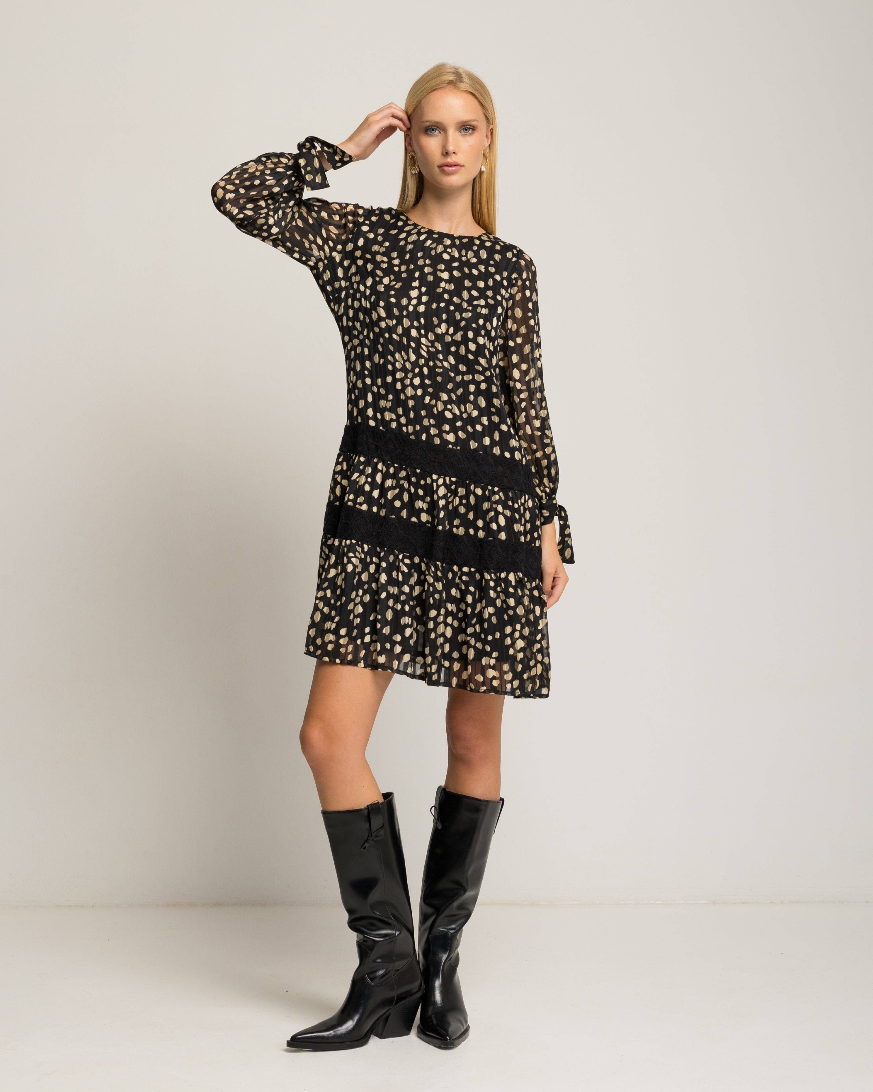 Abito corto a pois Calista