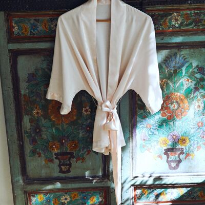 This Way Silk robe for women short