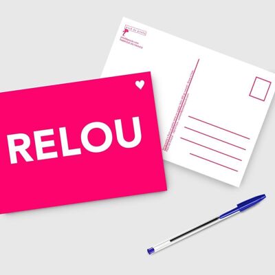 A5 Neon Pink Card - RELOU