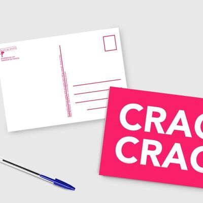 A5 Neon Pink Card - CRAC CRAC
