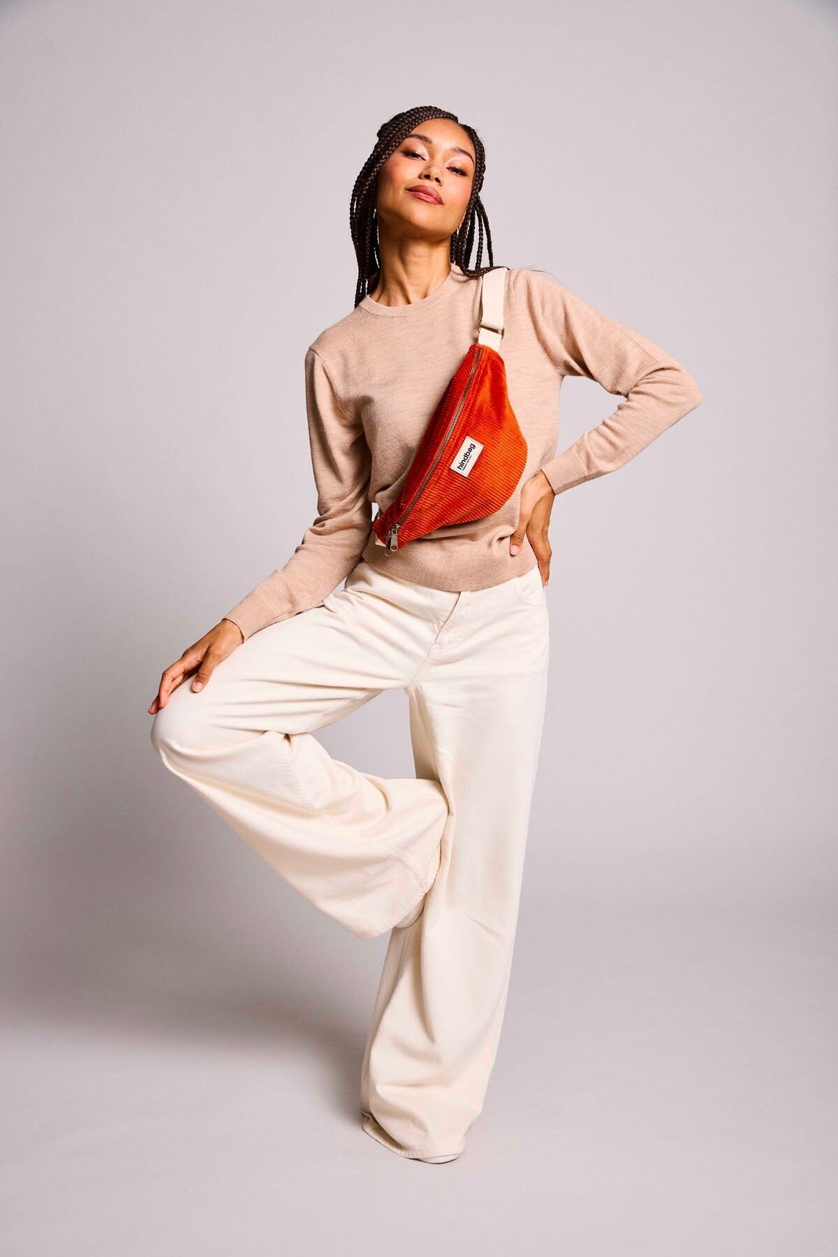 Marsupio Olivia Velvet Brick