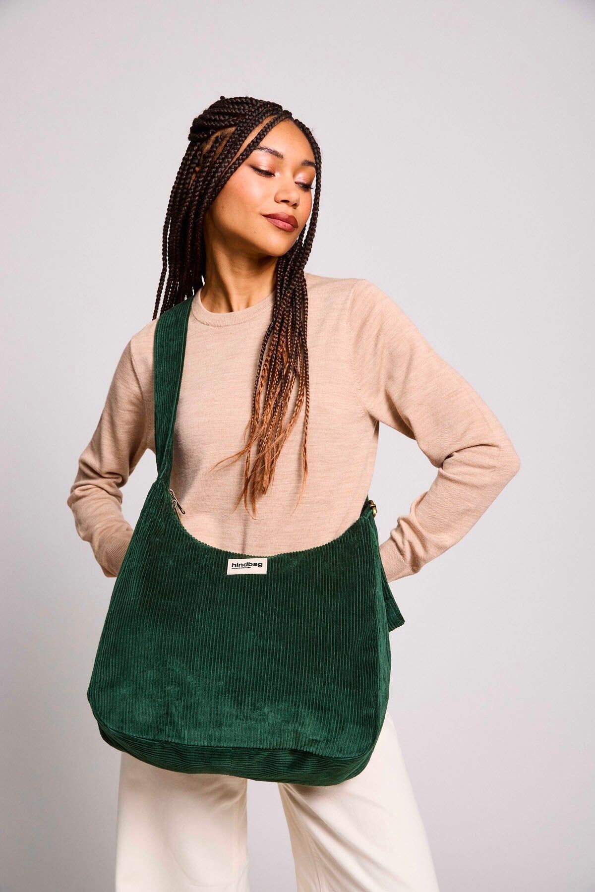 Borsa hobo Claire Velvet Fir