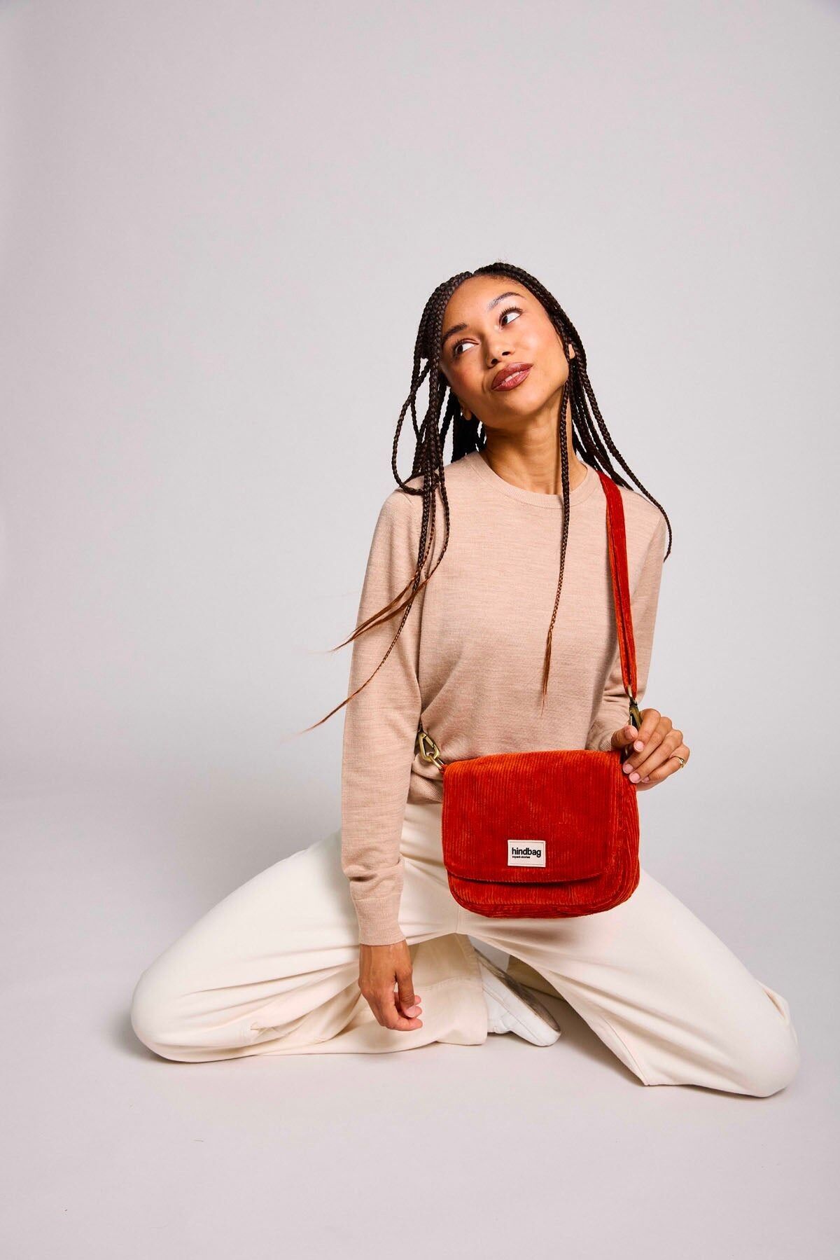 Margault Samt-Ziegeltasche