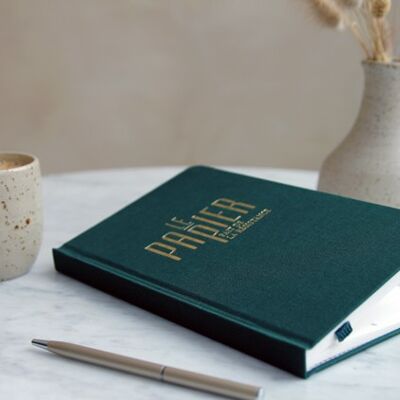 Cuaderno A5 verde bosque - 128 páginas a rayas