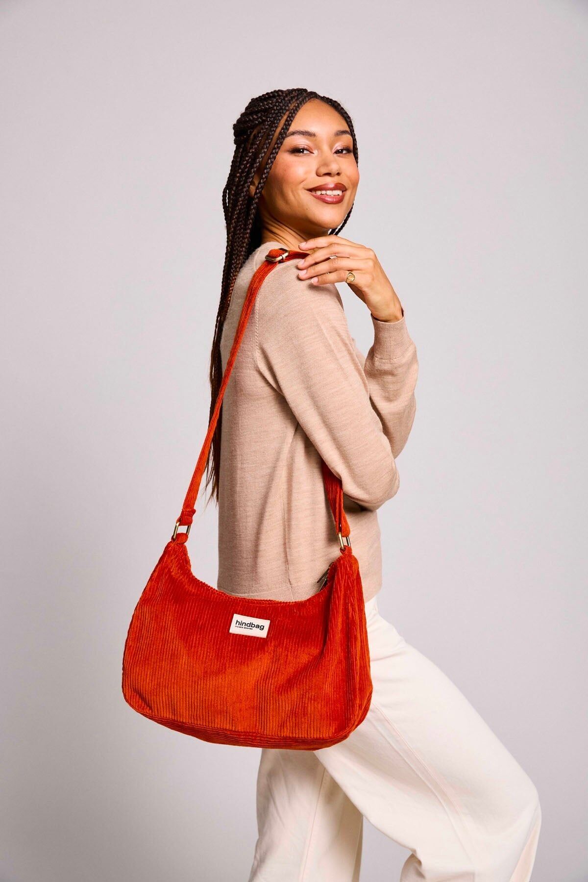 Rosa Brick Samttasche