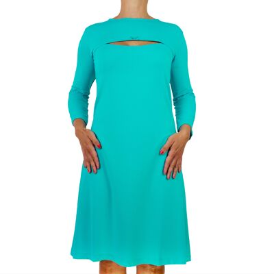 Nursing nightgown turquoise