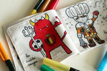 Carnet de coloriage lavable de la Belgique 5